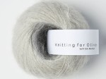Włóczka  Knitting For Olive Soft Silk Mohair pearl gray