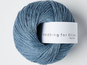 Włóczka  Knitting For Olive Pure Silk dove blue