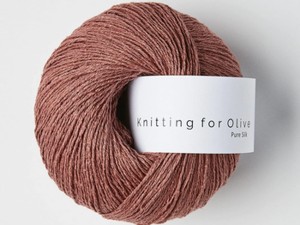Włóczka  Knitting For Olive Pure Silk plum rose
