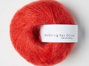 Włóczka  Knitting For Olive Soft Silk Mohair blood orange