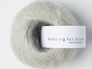 Włóczka  Knitting For Olive Soft Silk Mohair pearl gray
