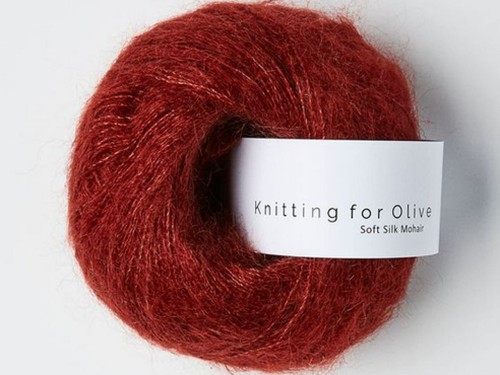 Włóczka  Knitting For Olive Soft Silk Mohair claret