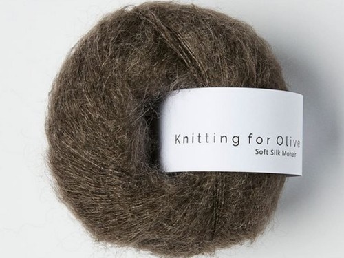 Włóczka  Knitting For Olive Soft Silk Mohair dark moose