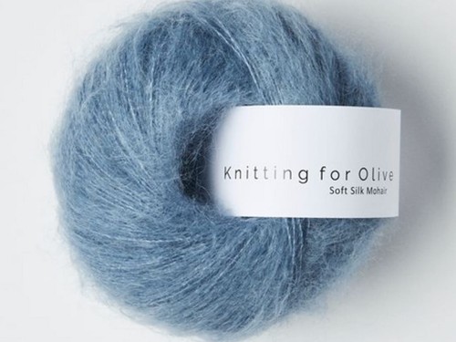 Włóczka  Knitting For Olive Soft Silk Mohair dove blue