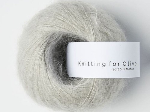 Włóczka  Knitting For Olive Soft Silk Mohair pearl gray