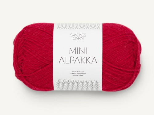 Włóczka Sandnes Garn Mini Alpakka świąteczna czerwień 4219