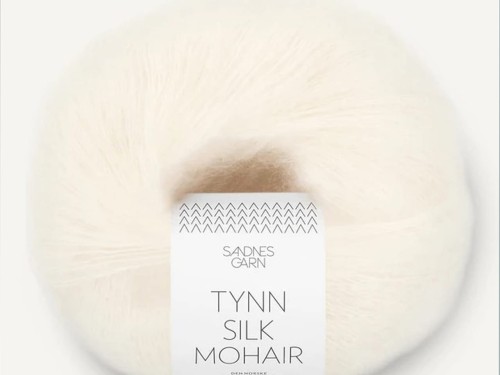 Włóczka Sandnes Garn Tynn Silk Mohair biały 1001
