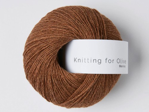 Włóczka  Knitting For Olive Merino dark cognac