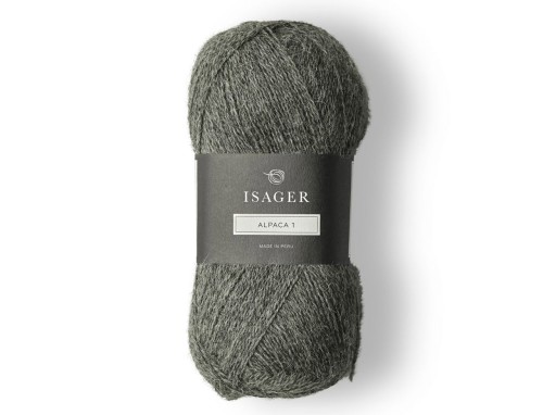 Włóczka Isager Alpaca 1  kol. 4s średnu szary