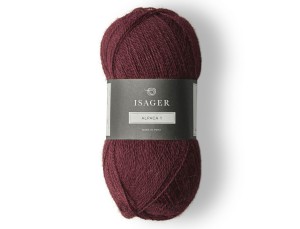 Włóczka Isager Alpaca 1  kol. 36 burgund