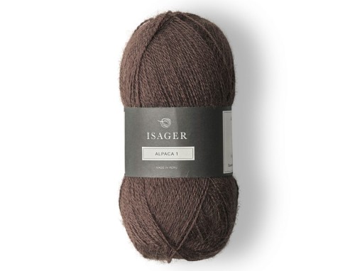 Włóczka Isager Alpaca 1  kol. 60 chłodny ciemny brąz
