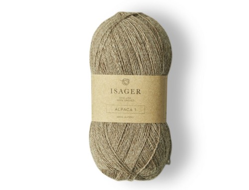 Włóczka Isager Alpaca 1  kol. E7s naturalny brąz