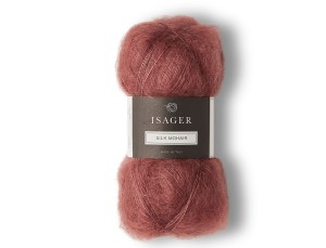 Włóczka Isager Silk Mohair  kol. 69 stara róża