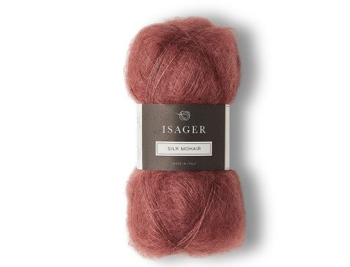 Włóczka Isager Silk Mohair  kol. 69 stara róża