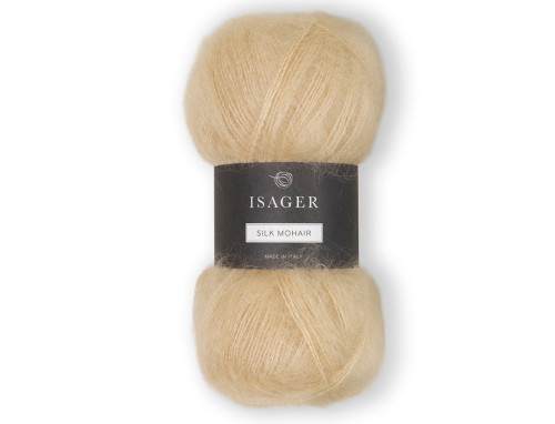 Włóczka Isager Silk Mohair  kol. 58 beż
