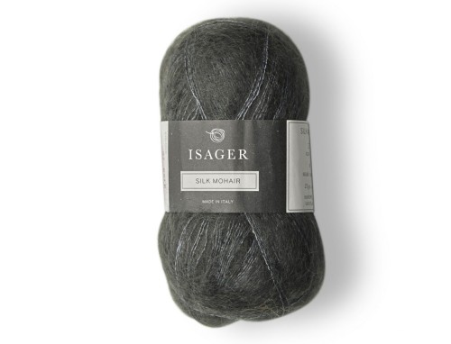Włóczka Isager Silk Mohair  kol. 47 antracyt