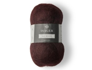Włóczka Isager Silk Mohair  kol. 36 burgund