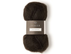 Włóczka Isager Silk Mohair  kol. 34 ciemny brąz