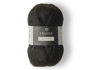 Włóczka Isager Silk Mohair  kol. 30 czarny