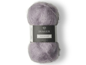 Włóczka Isager Silk Mohair  kol. 12 zgaszony fiolet