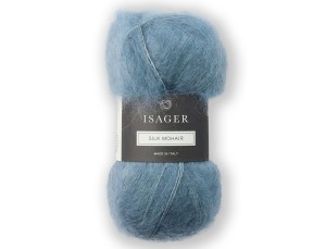Włóczka Isager Silk Mohair  kol. 11 błękit morski
