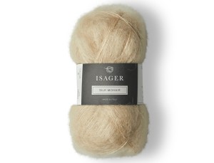 Włóczka Isager Silk Mohair  kol. 6  ciepły beż