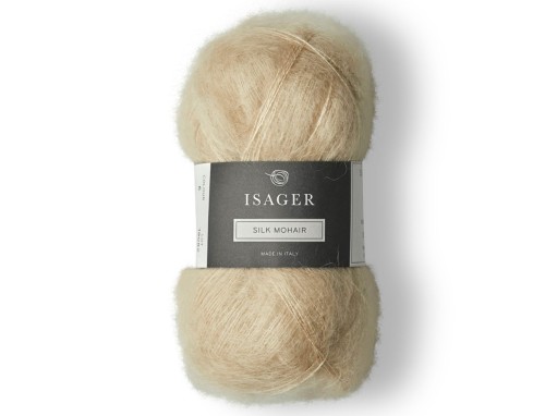 Włóczka Isager Silk Mohair  kol. 6  ciepły beż
