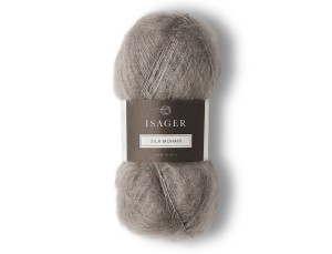 Włóczka Isager Silk Mohair  kol. 3 szaro-beżowy
