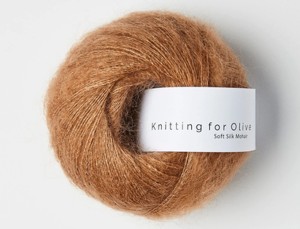 Włóczka  Knitting For Olive Soft Silk Mohair  brown nougat