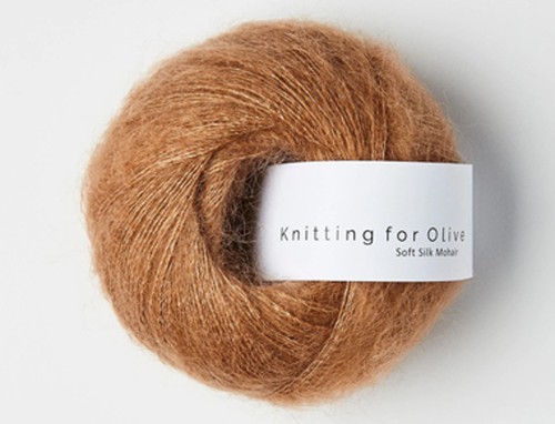 Włóczka  Knitting For Olive Soft Silk Mohair  brown nougat