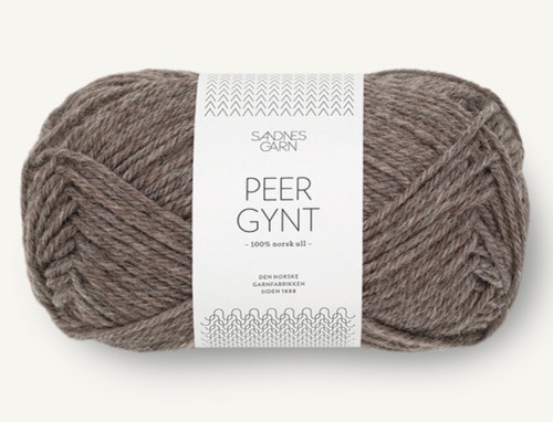 Włóczka Sandnes Garn Peer Gynt 2652 brązowy melanż