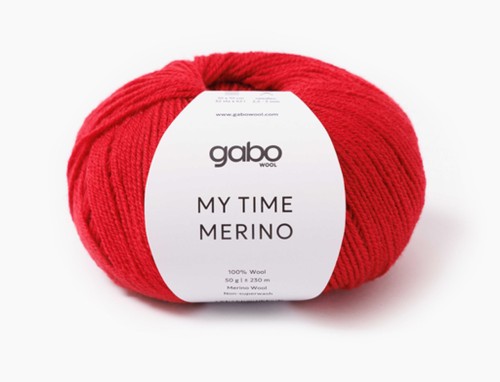 Włóczka Gabo Wool My Time Merino 9866 czerwony mak