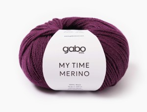 Włóczka Gabo Wool My Time Merino 9713 bakłażan