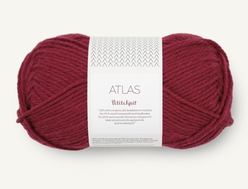 Włóczka Sandnes Garn Atlas r4246 cabernet