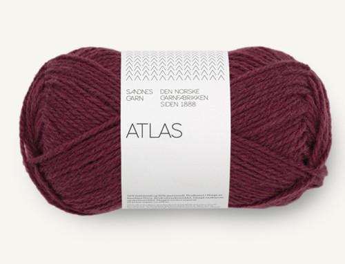 Włóczka Sandnes Garn Atlas 4372 burgund