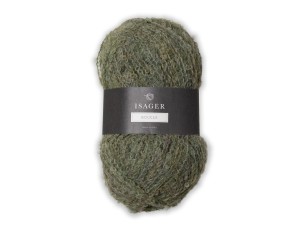 Włóczka Isager Boucle 23 oliwkowa zieleń