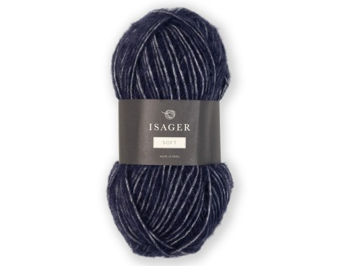 Włóczka Isager Eco Soft 100 ciemny granat