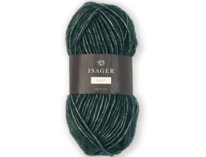 Włóczka Isager Eco Soft 37 ciemna zieleń
