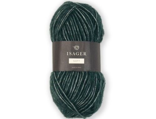 Włóczka Isager Eco Soft 37 ciemna zieleń