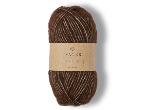 Włóczka Isager Eco Soft 8s brąz