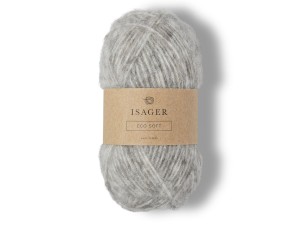Włóczka Isager Eco Soft 2s jasny szary