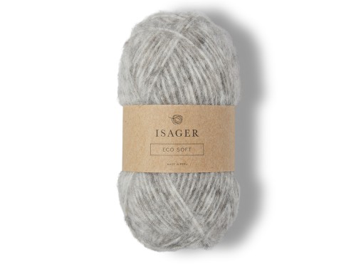 Włóczka Isager Eco Soft 2s jasny szary