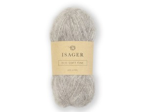 Włóczka Isager Soft Fine kol.2s  jasny szary