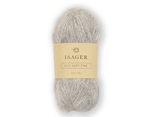 Włóczka Isager Soft Fine kol.2s  jasny szary
