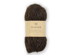 Włóczka Isager Soft Fine kol. E8s  ciemny brąz