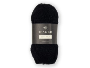Włóczka Isager Soft Fine kol. 30 czarny