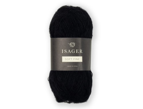 Włóczka Isager Soft Fine kol. 30 czarny