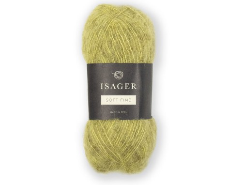 Włóczka Isager Soft Fine kol. 35 limonkowa zieleń