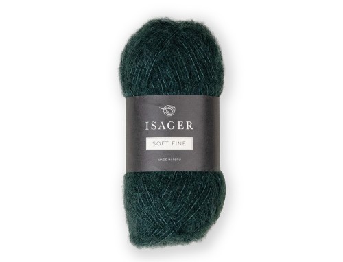 Włóczka Isager Soft Fine kol. 37 butelkowa zieleń