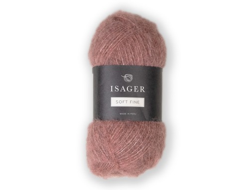 Włóczka Isager Soft Fine kol. 62 brudny róż